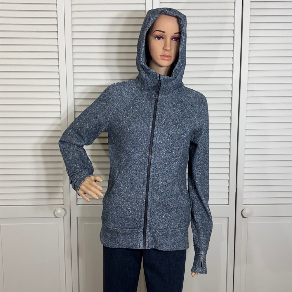 Lululemon Scuba Hoodie Light Cotton Fleece Luminesce Splatter Size 8
